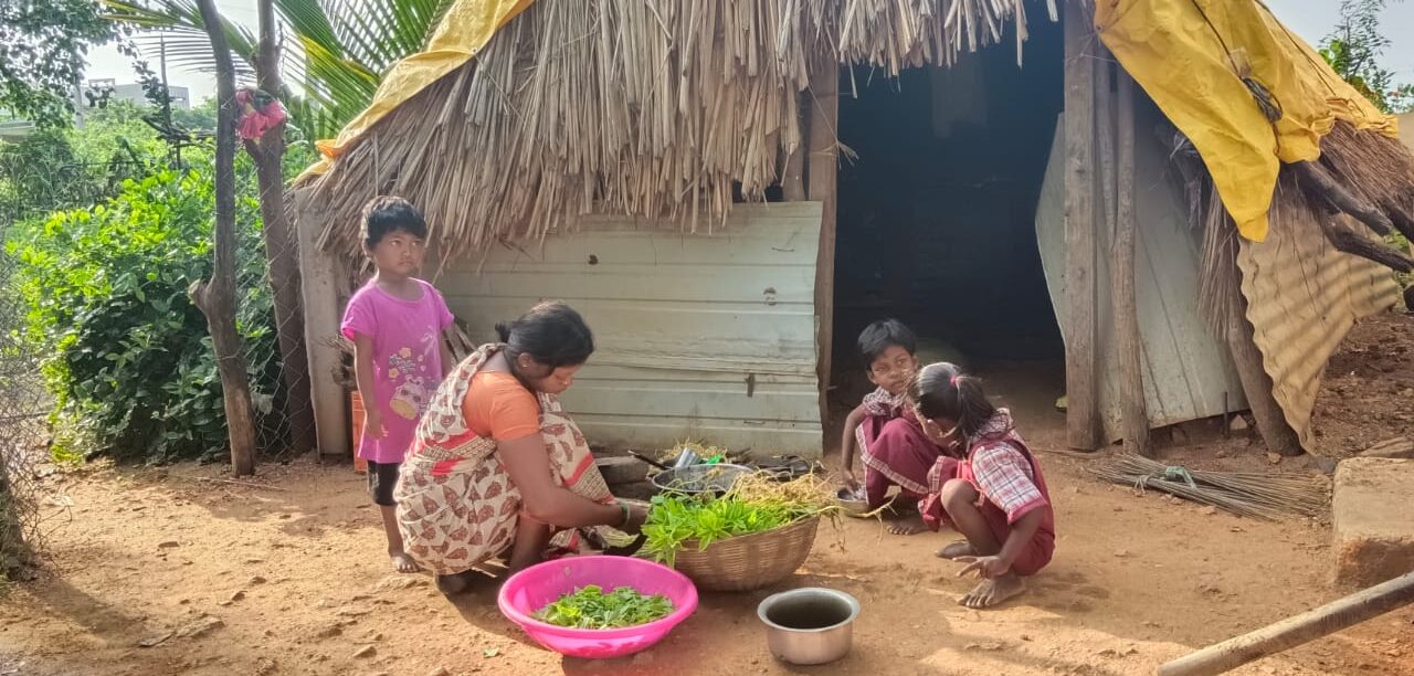 A rural household during a community visit